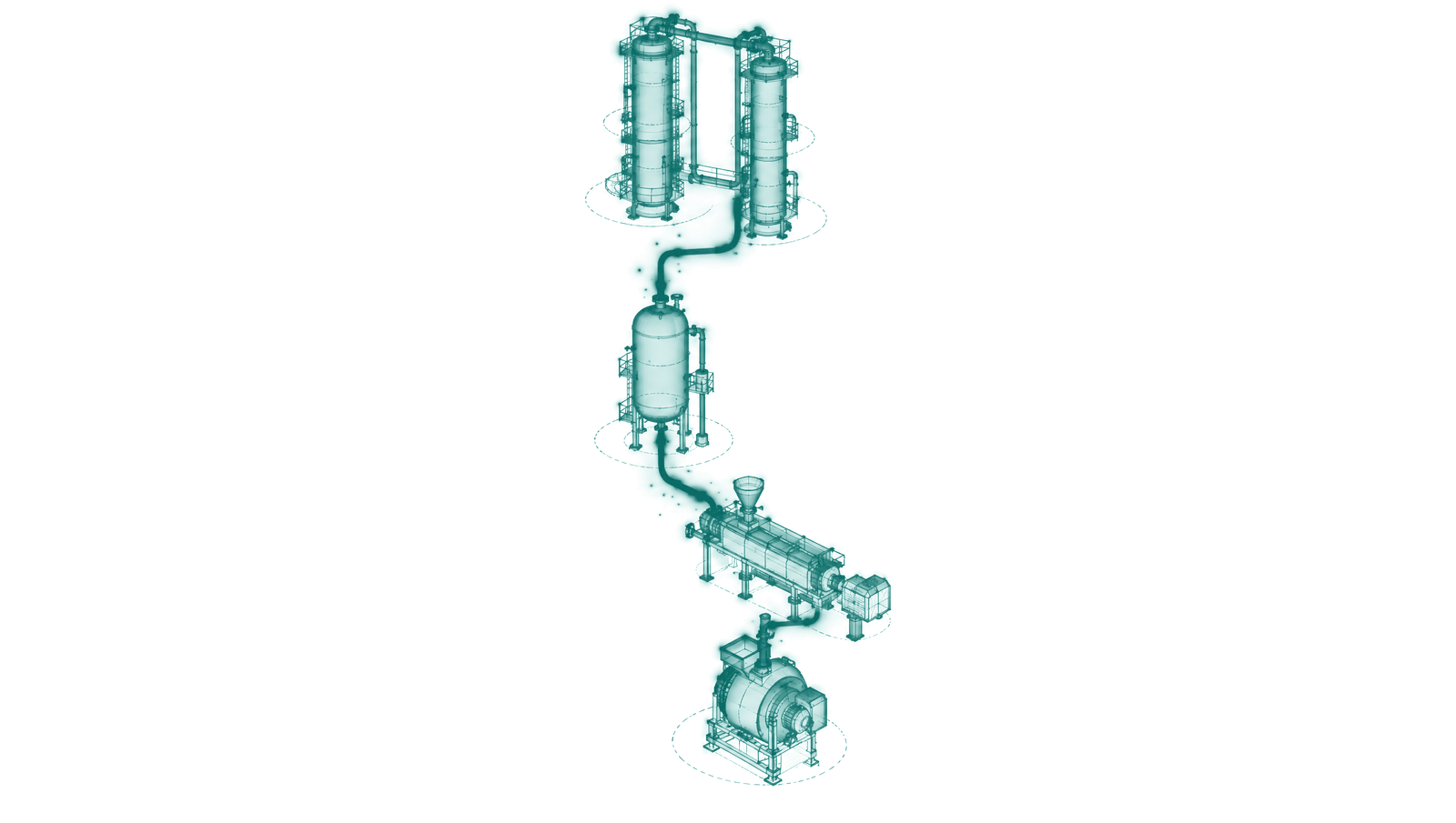 Polyethylene reactor and extruder with the predicted melt index trace running ahead of the lab result through a grade transition