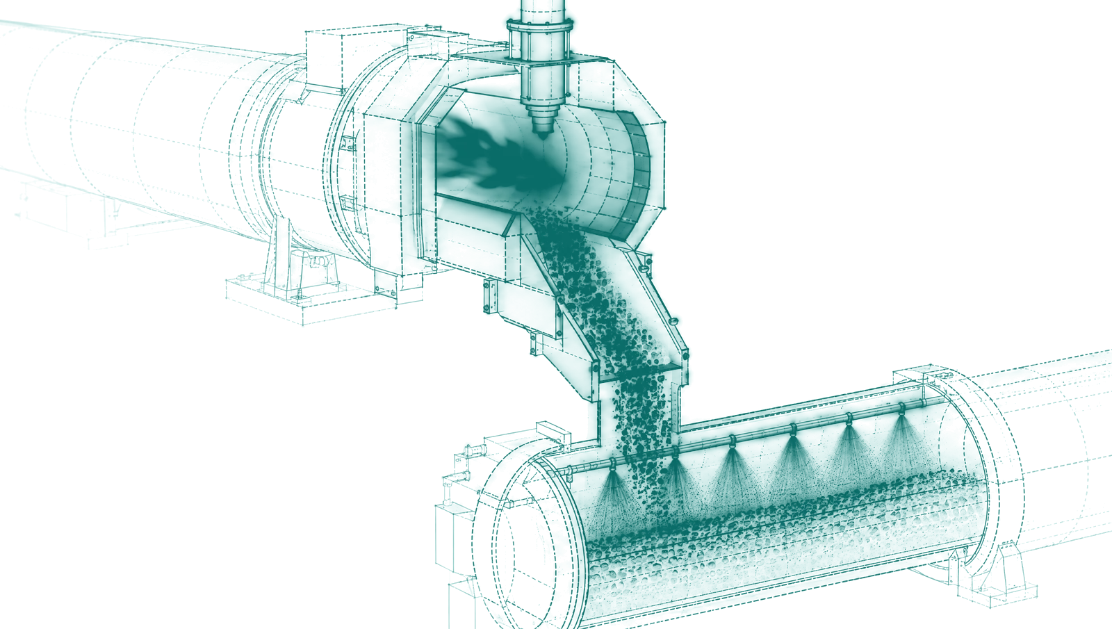 Wireframe rotary calcining kiln